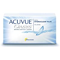 ACUVUE® OASYS with HYDRACLEAR® PLUS - Lentillas quincenales - protección UV - 12 lentes